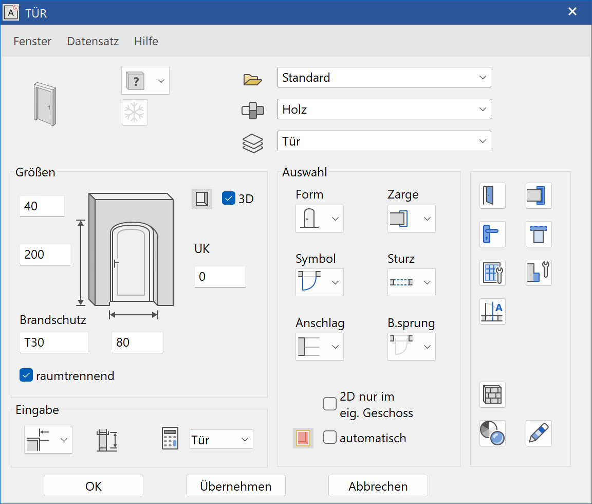 door-parameter-menu