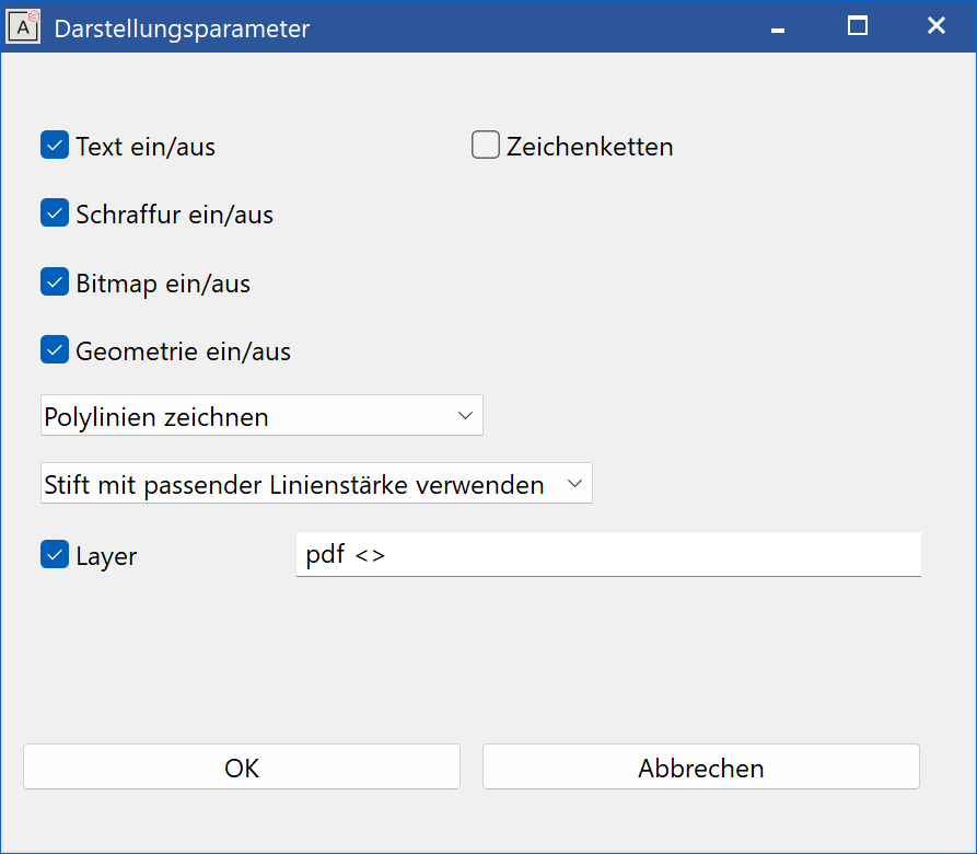 imaging-parameter-menu