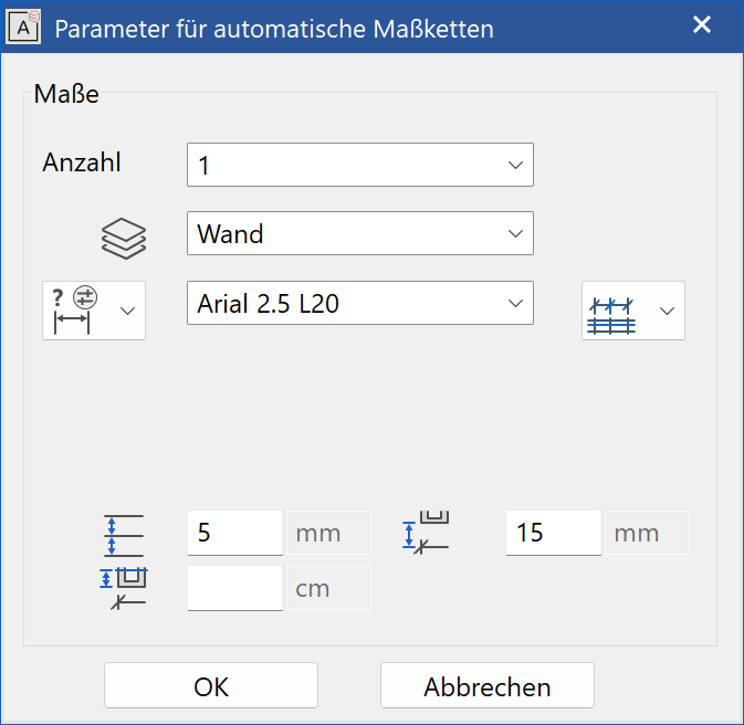 auto-dimensioning