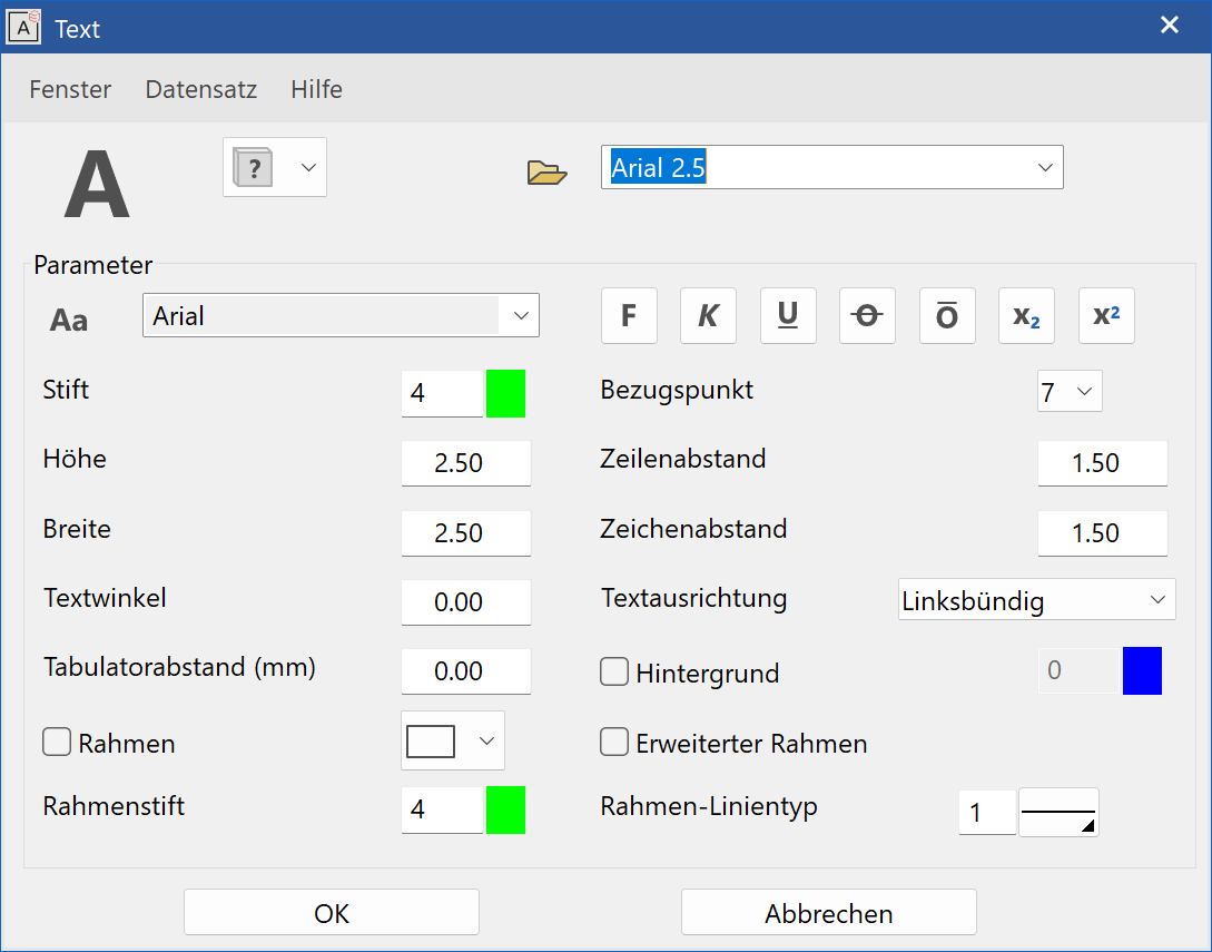 true-type-font-parameter-menu