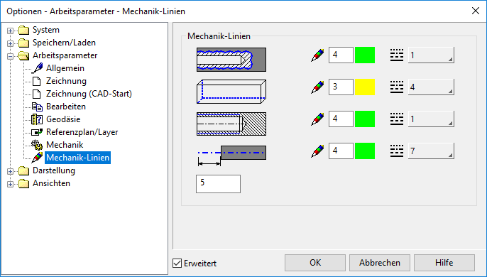 work-parameters-mechanics-lines-menu