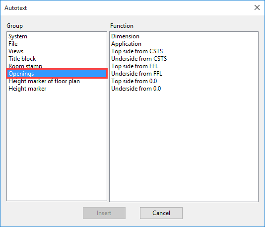 wall-opening-auto-text-entries