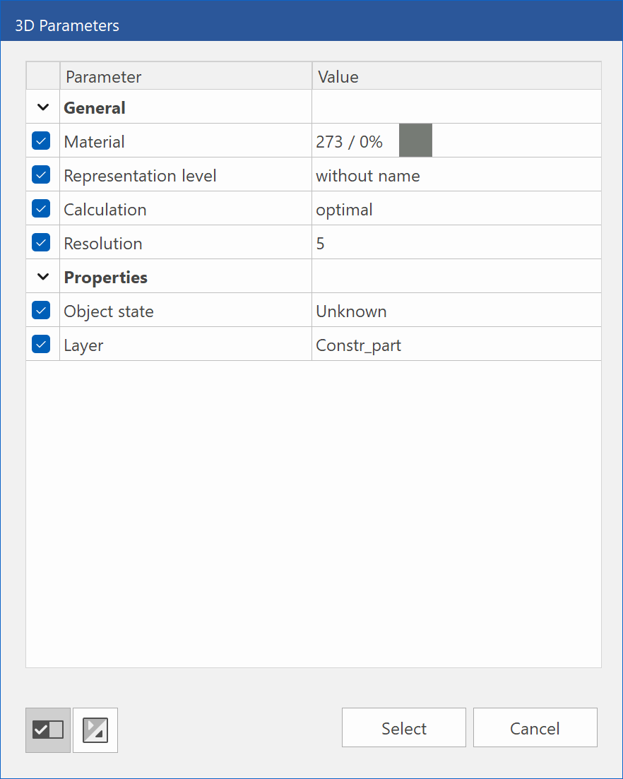 selection-by-parameter