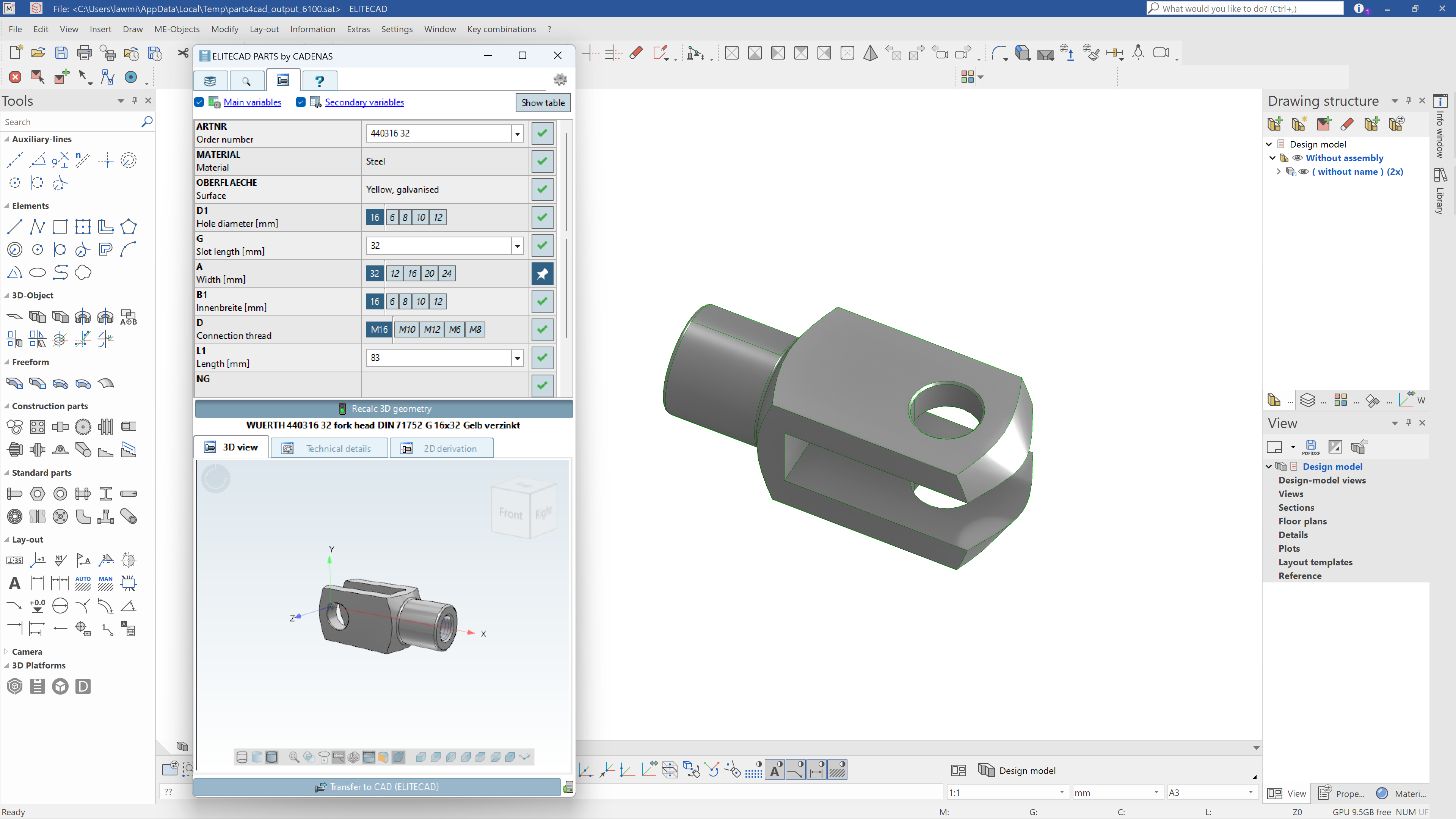 elitecad-parts-user-interface-menu