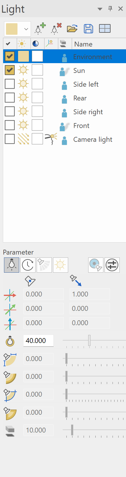 light-source-parameter-menu