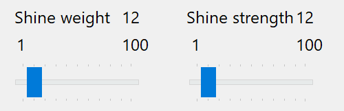 shine-parameter-slider