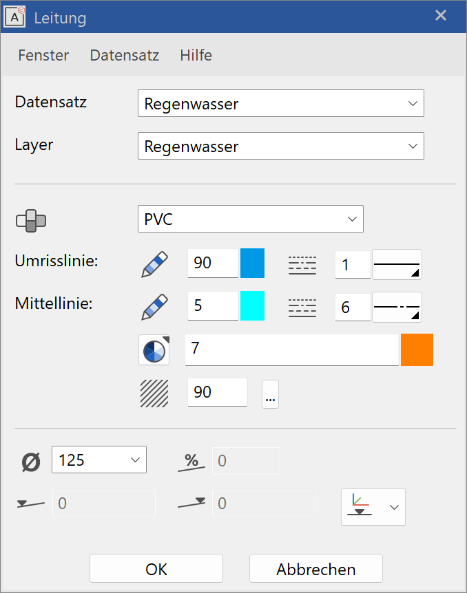 piping-parameter-menu