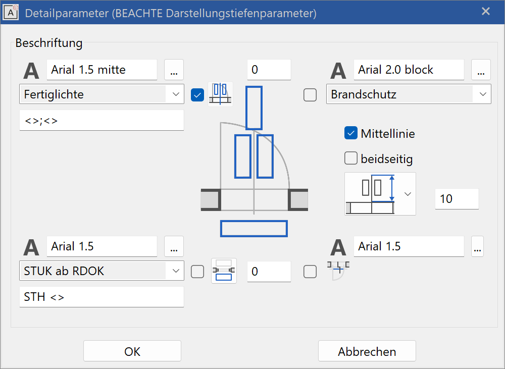 labelling-parameter-menu