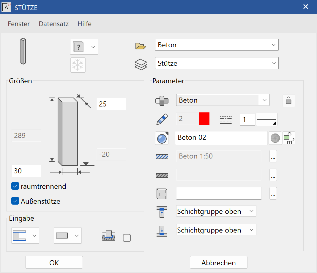 columns-parameter-menu