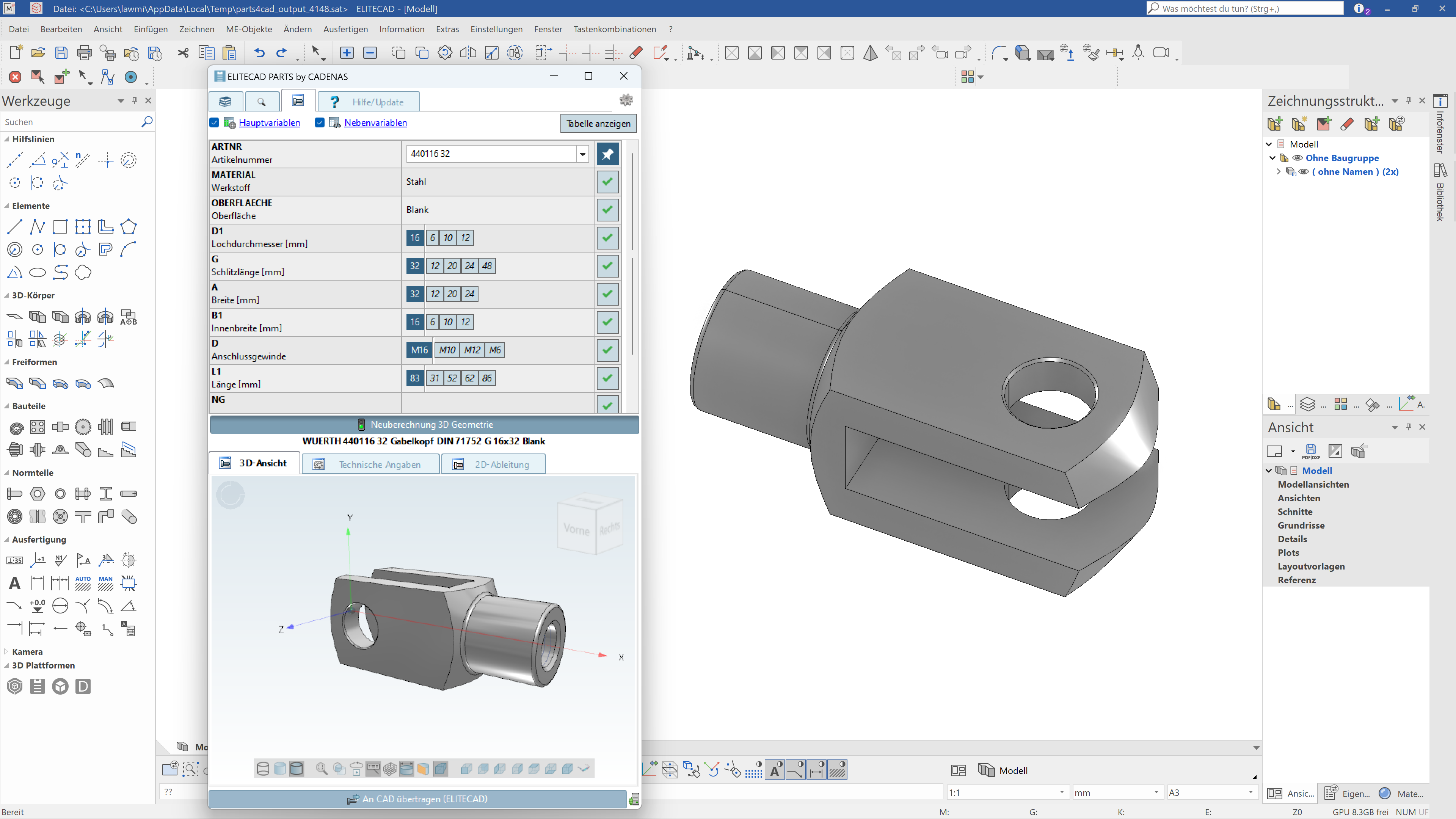 elitecad-parts-user-interface-menu