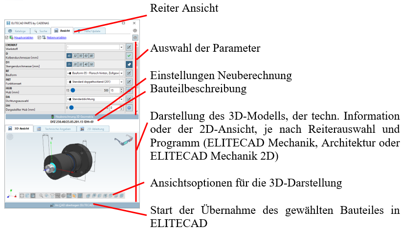 elitecad-parts-view-user-interface