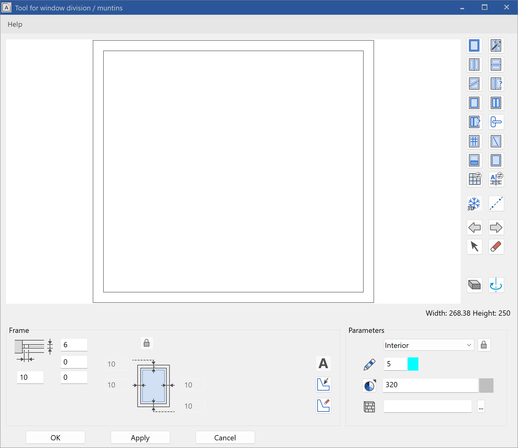 create-glass-element-parameter-menu