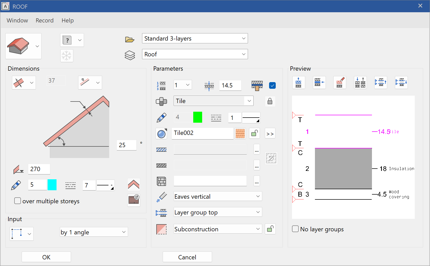 roof-parameter-menu