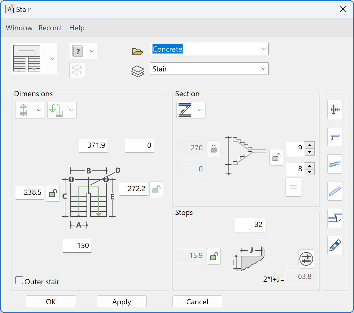 stair-parameter-menu