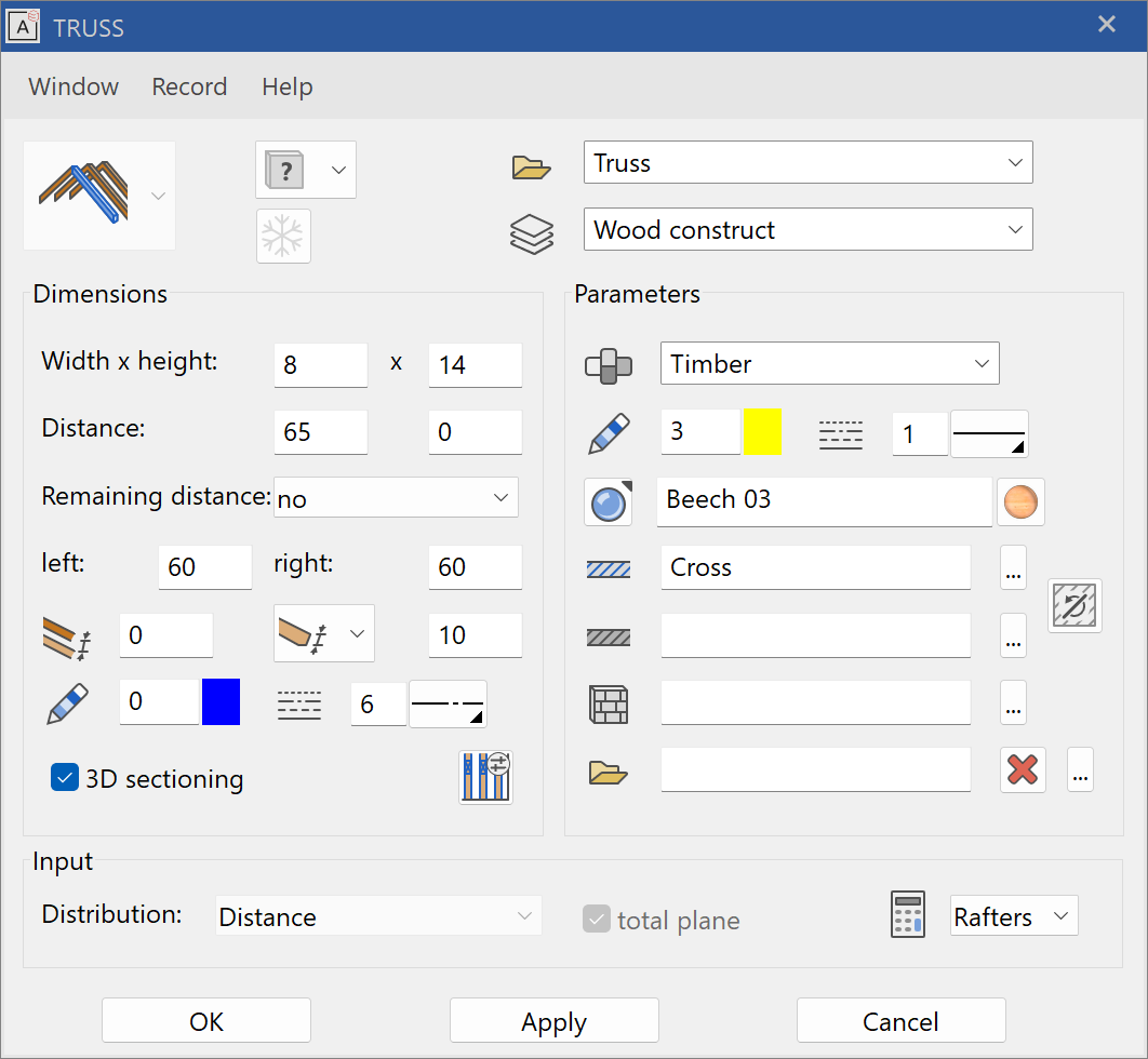 truss-parameter-menu