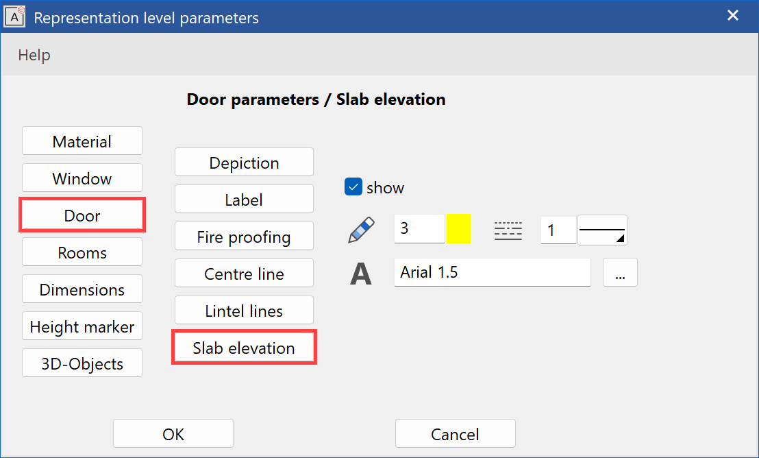 rep-level-parameter-door-split-level-line