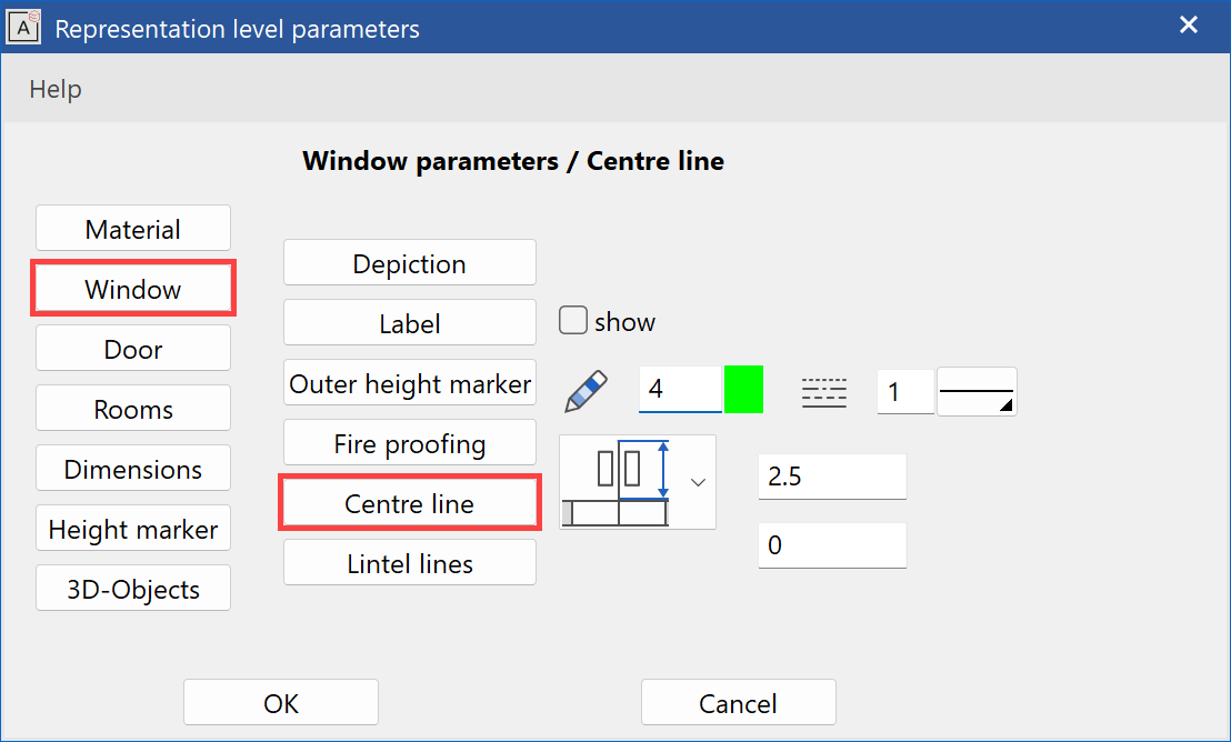 rep-level-parameter-windows-centre-line