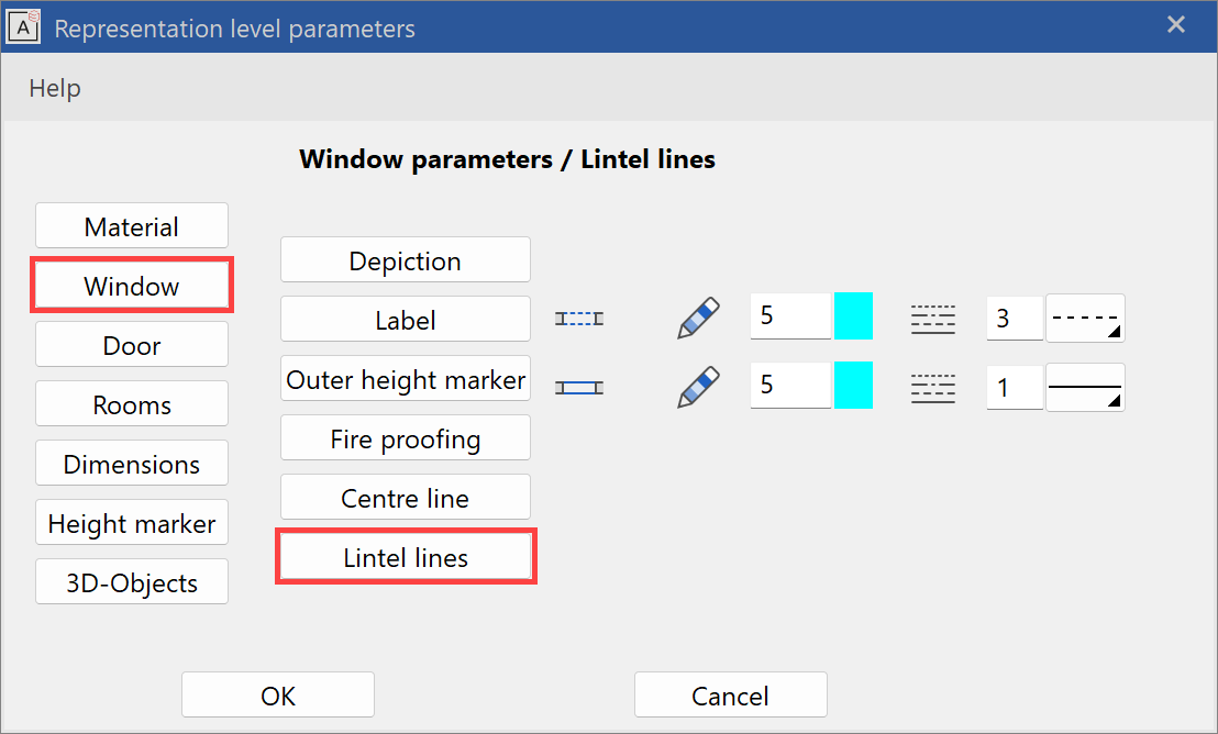 rep-level-parameter-windows-lintel-lines