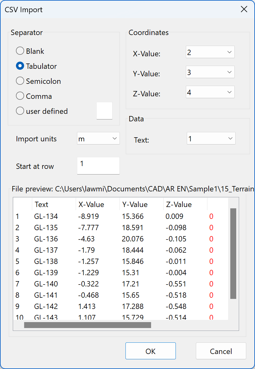 acsii-import-parameters