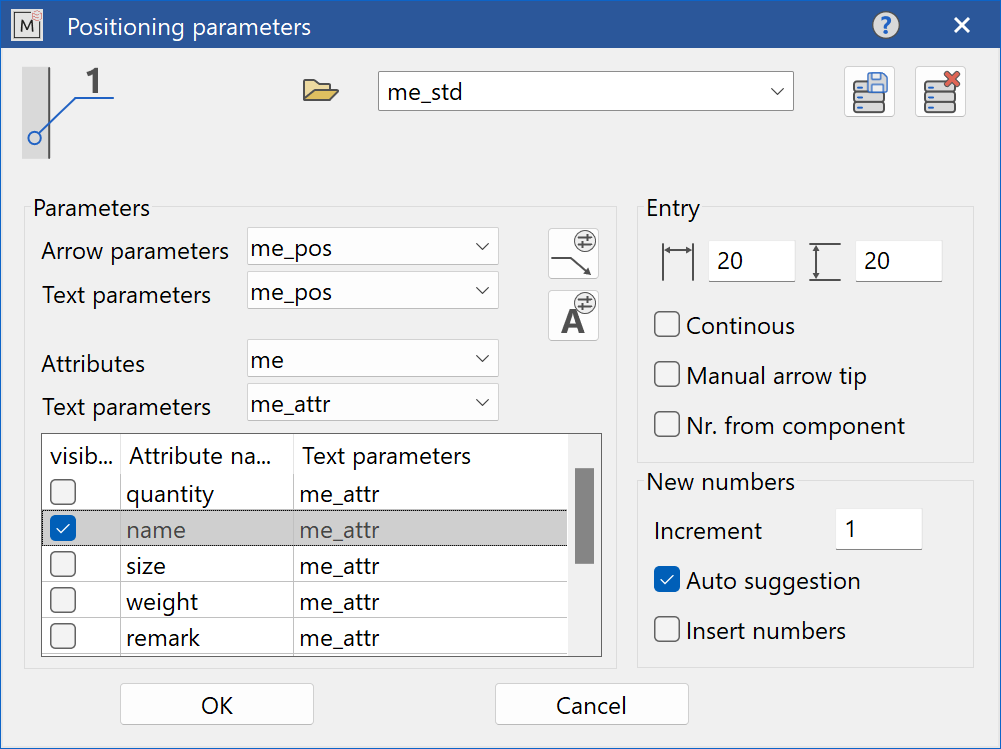 positioning-parameter-menu