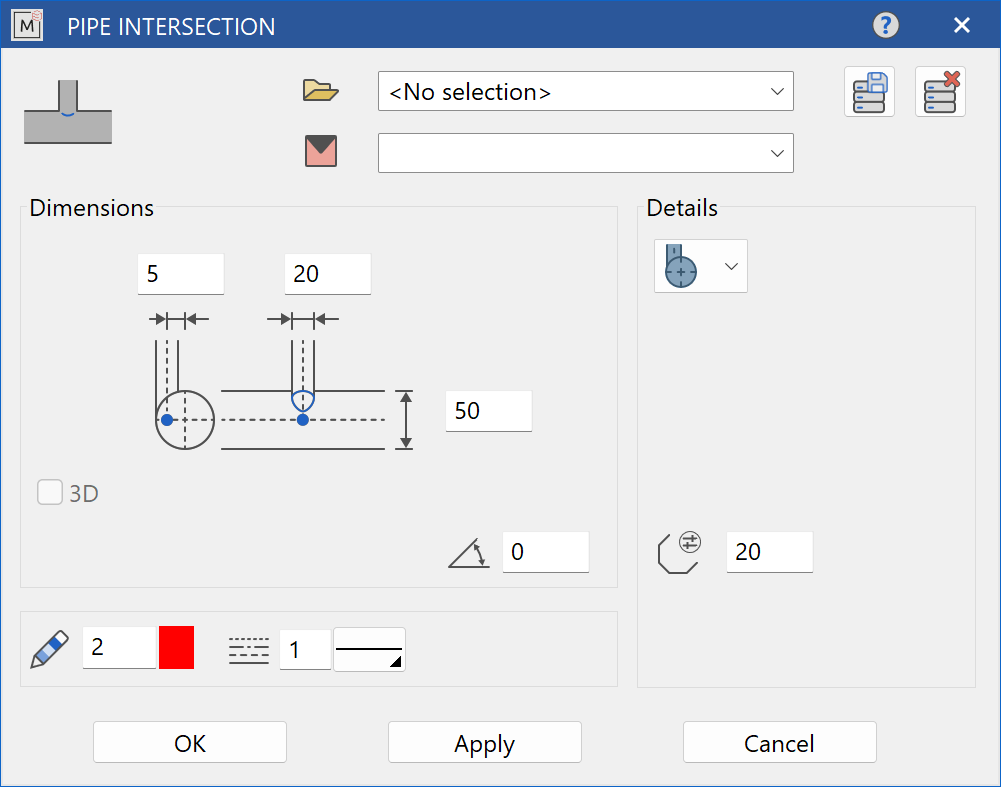 pipe-intersection-offset-parameter-menu