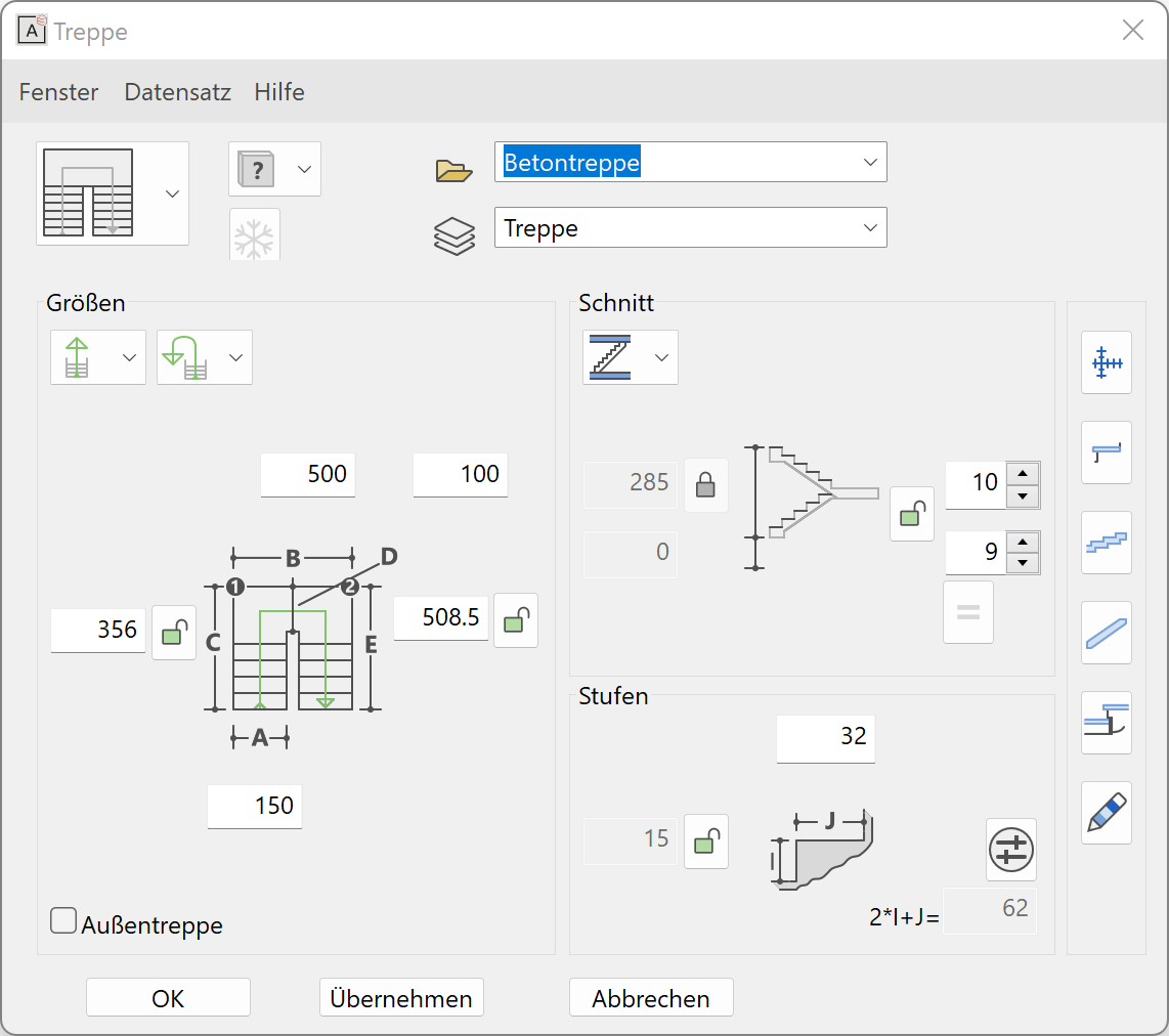 stair-parameter-menu