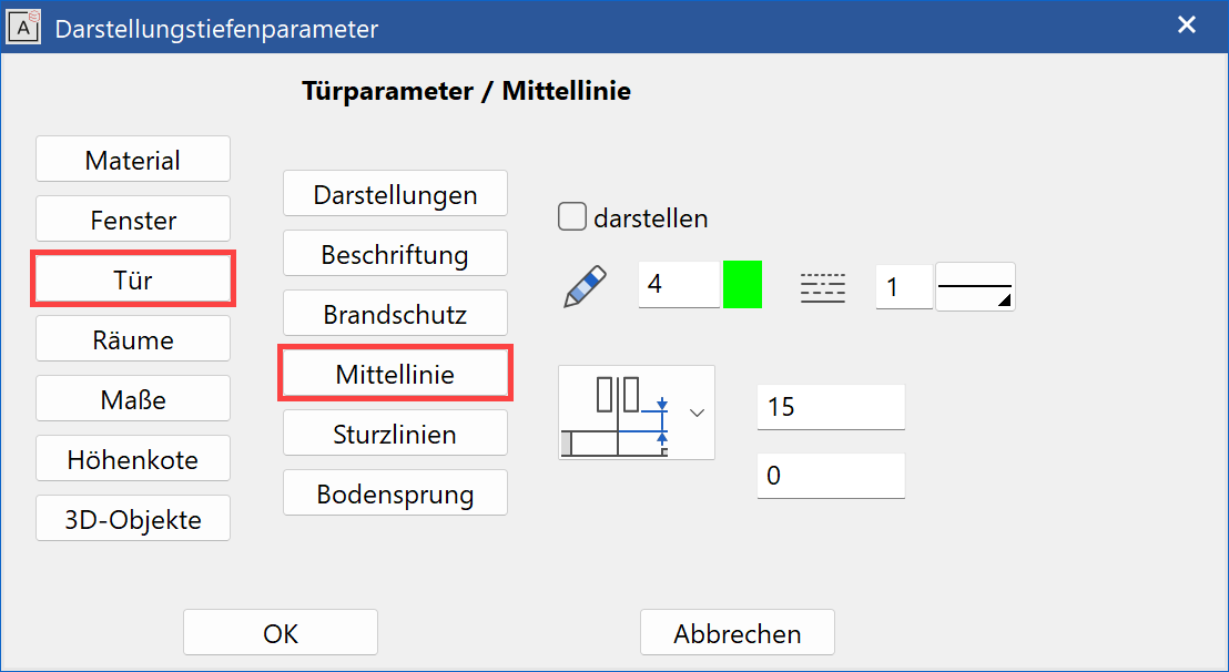 rep-level-parameter-door-centre-line