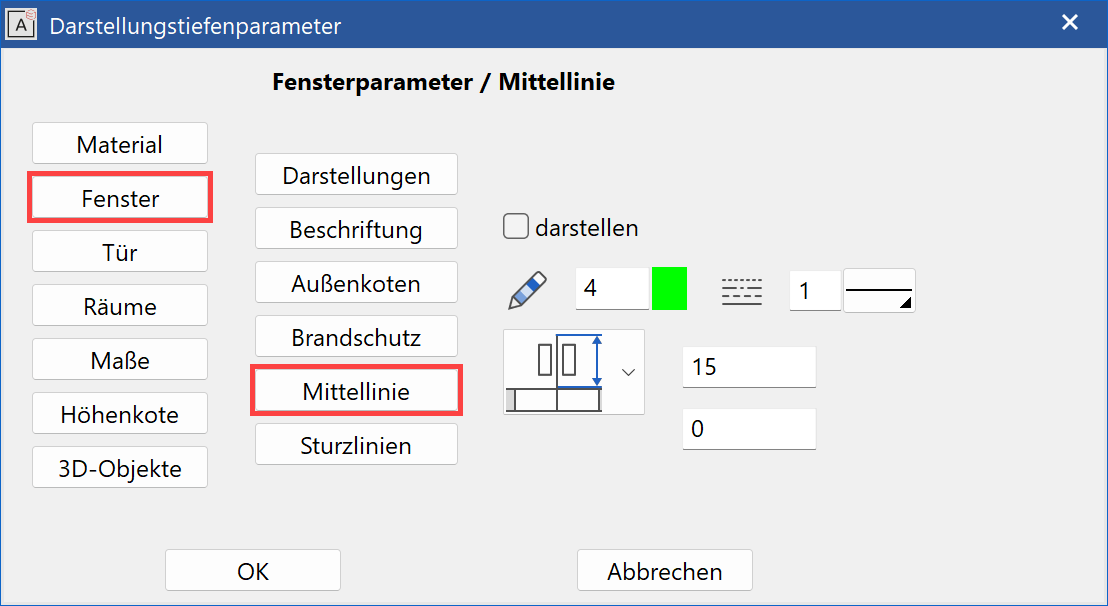 rep-level-parameter-windows-centre-line