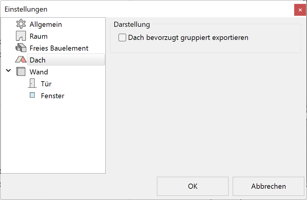 ifc-export-roof-menu