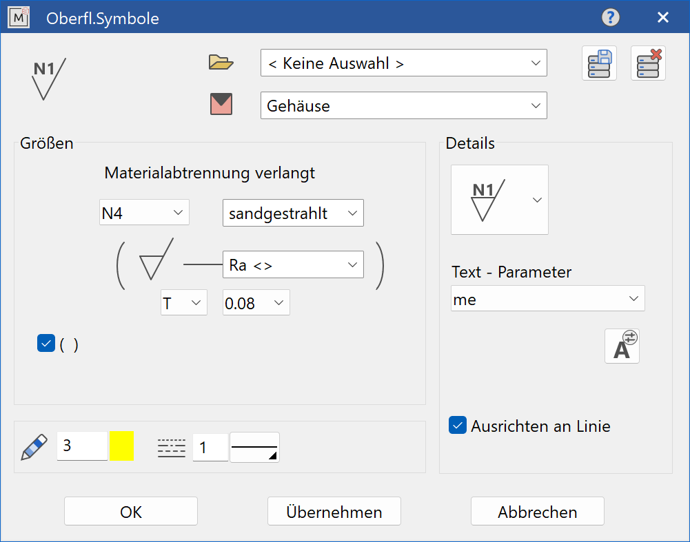 surface-symbol-parameter-menu