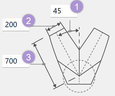 y-pipe-conical-left-angle-length