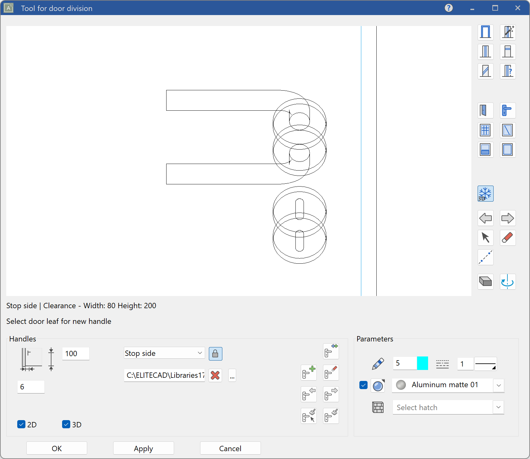 door-handle-parameter-menu