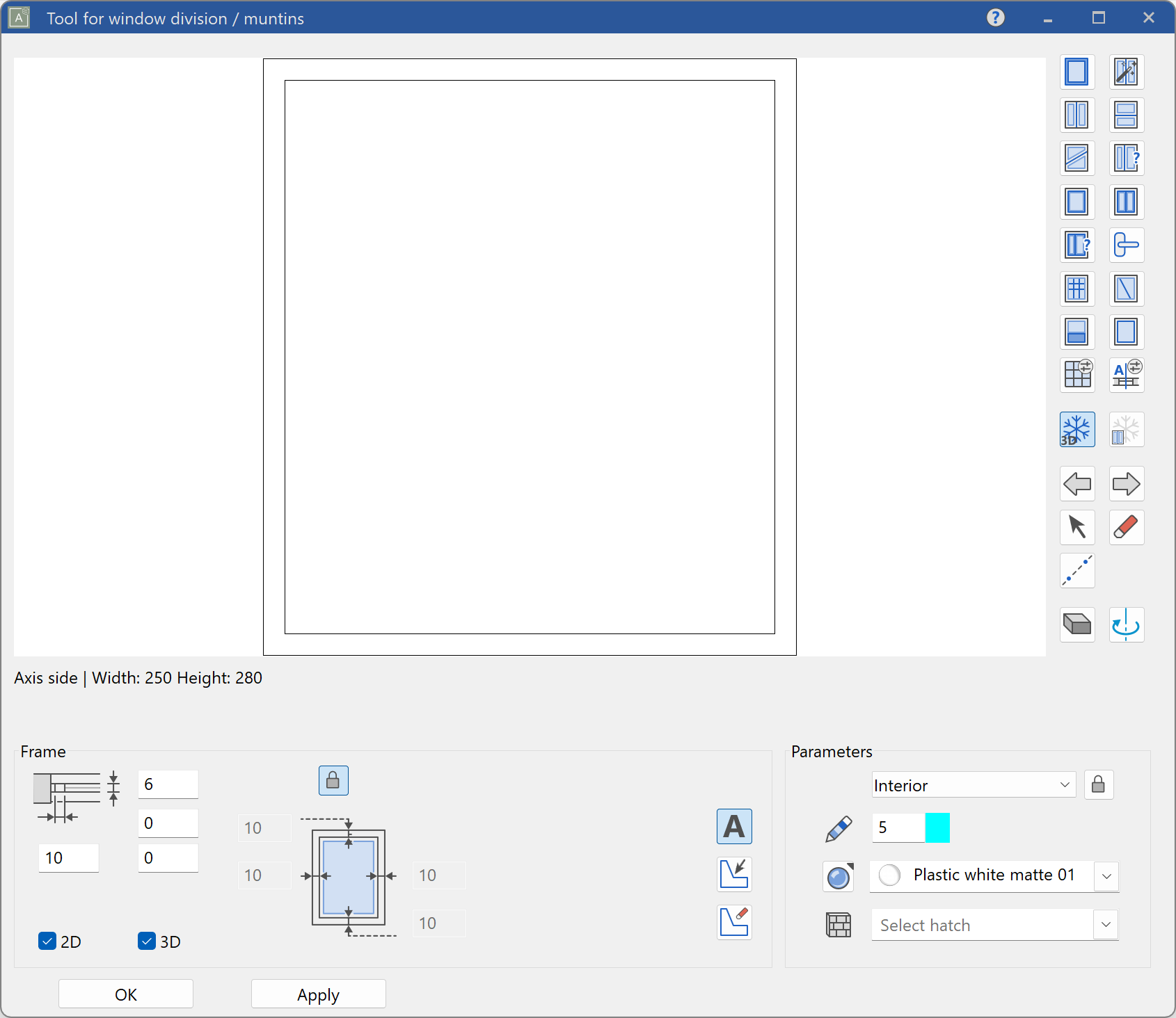 create-glass-element-parameter-menu