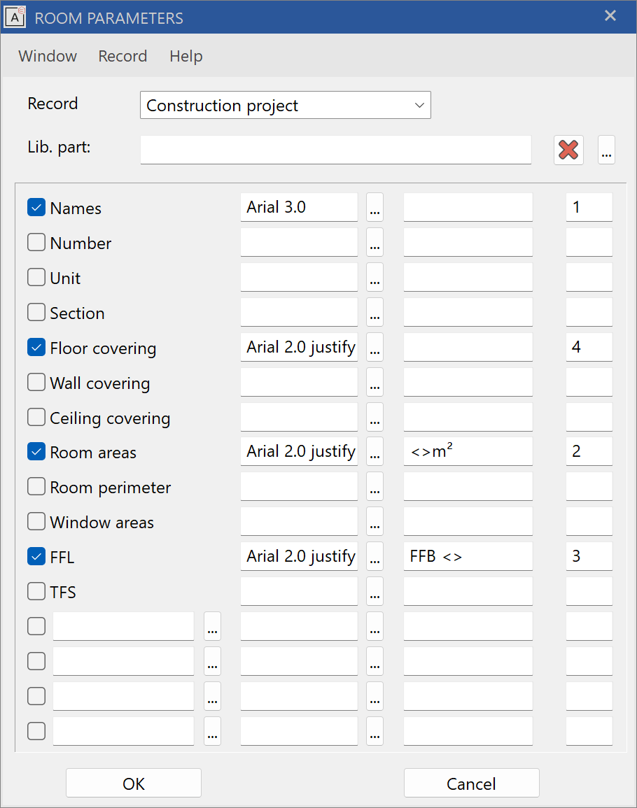 room-labelling-parameter-menu