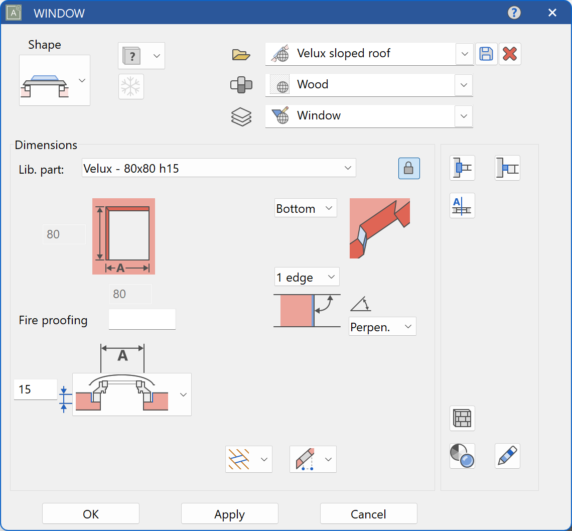 flat-roof-window-parameter-menu