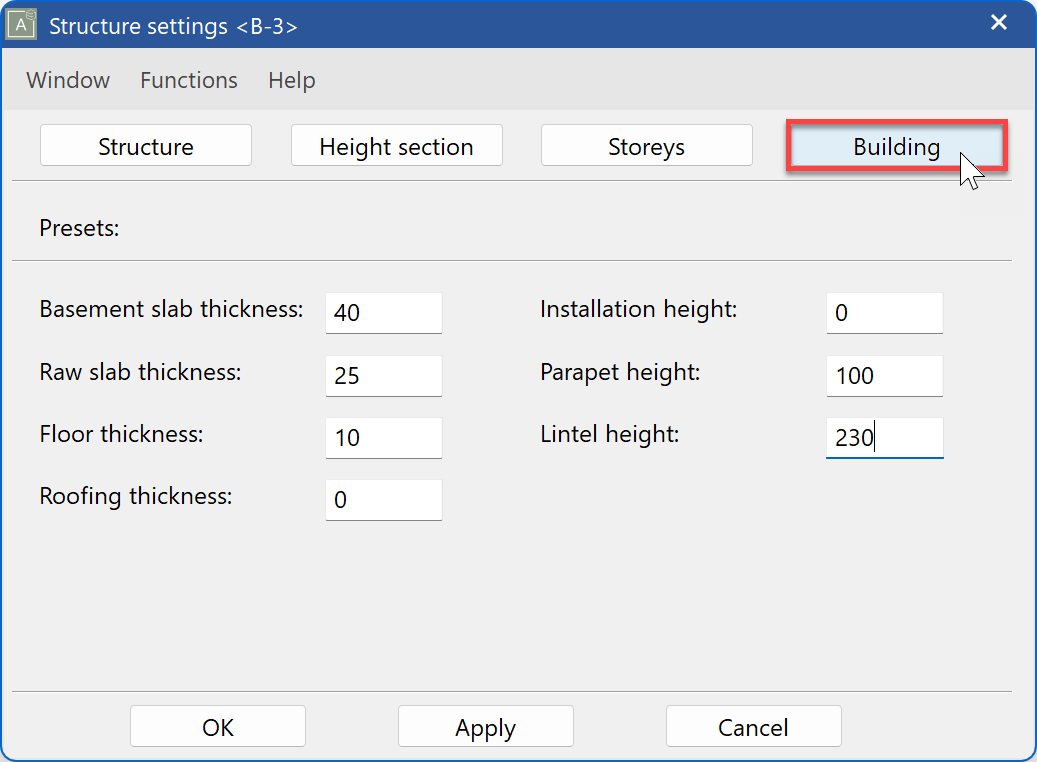 building-settings