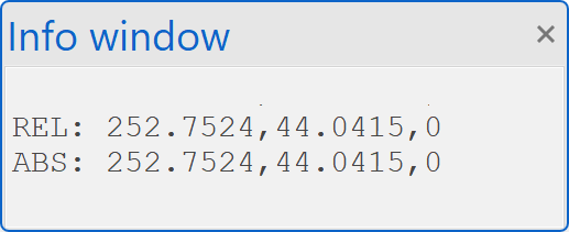 point-coordinates-info-window