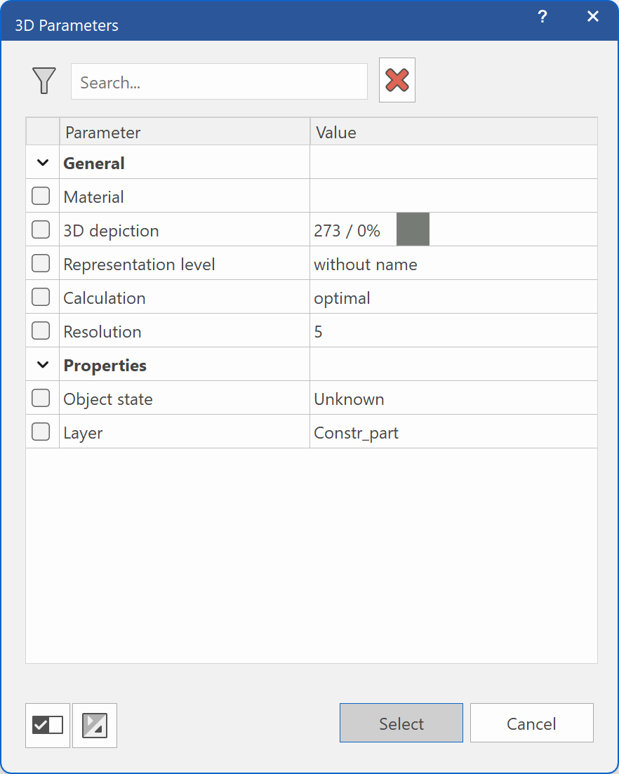 selection-by-parameter