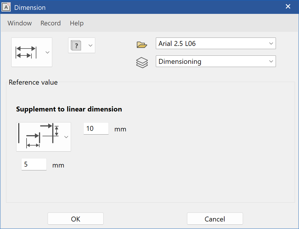 dimension-reference-parameter-menu