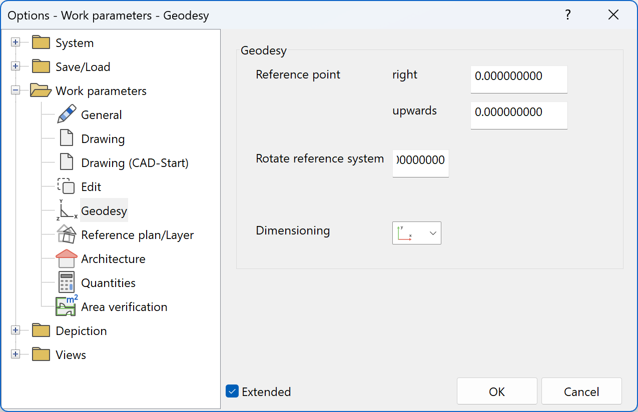 work-parameters-geodesy-menu