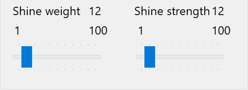 shine-parameter-slider