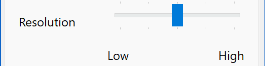 resolution-slider