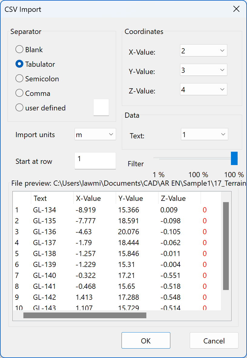 acsii-import-parameters