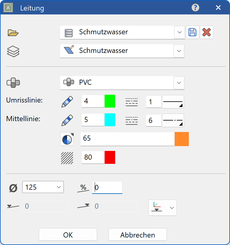 piping-parameter-menu