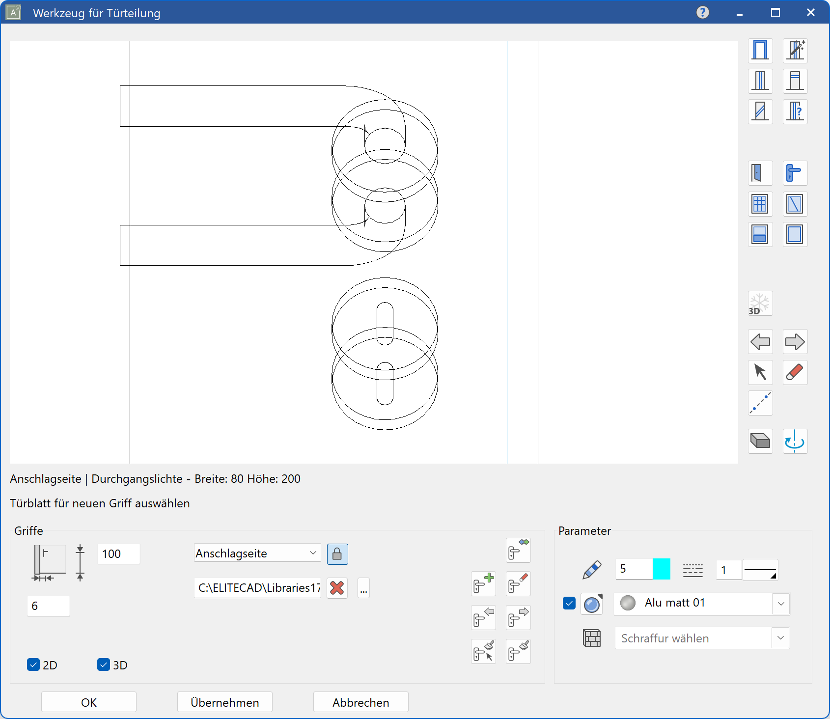 door-handle-parameter-menu