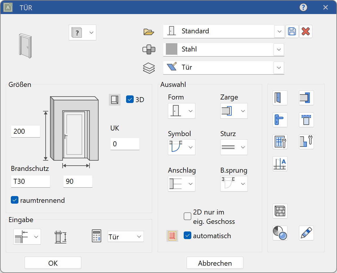 door-parameter-menu