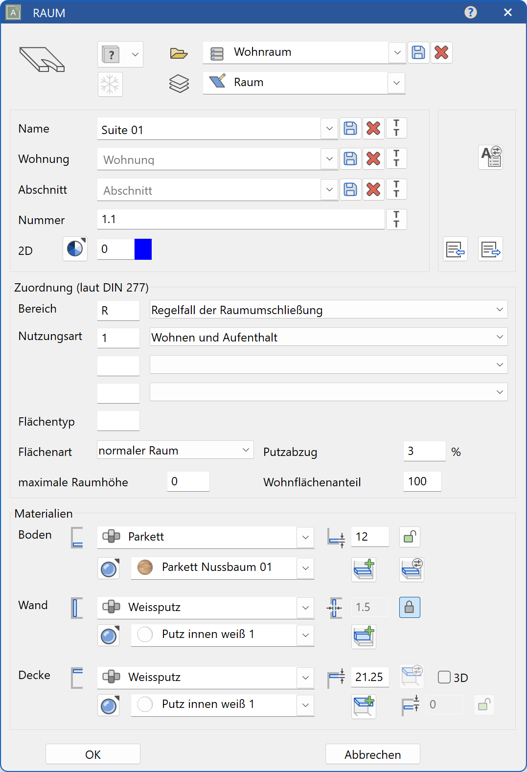 room-parameter-menu