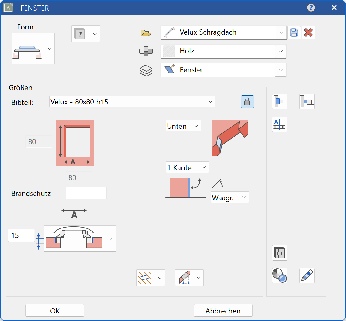 flat-roof-window-parameter-menu