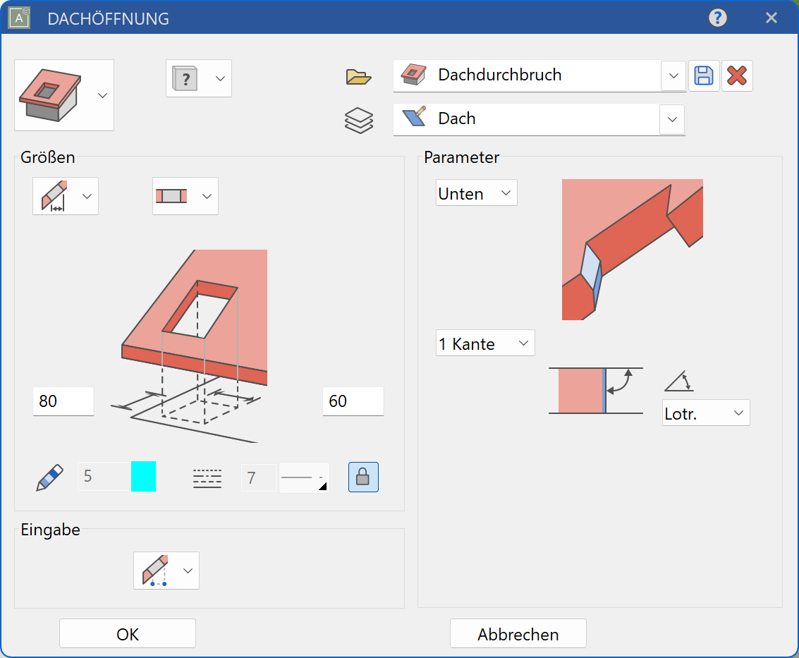 roof-opening-parameter-menu
