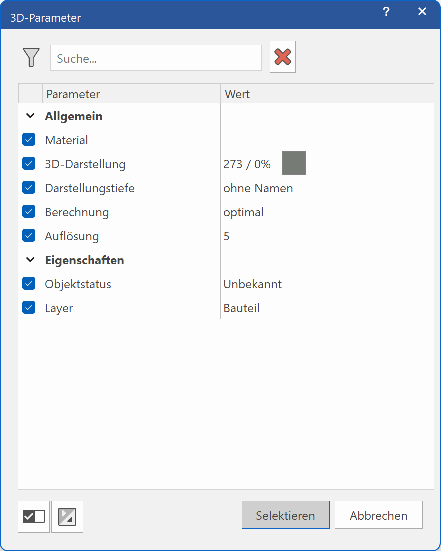 selection-by-parameter